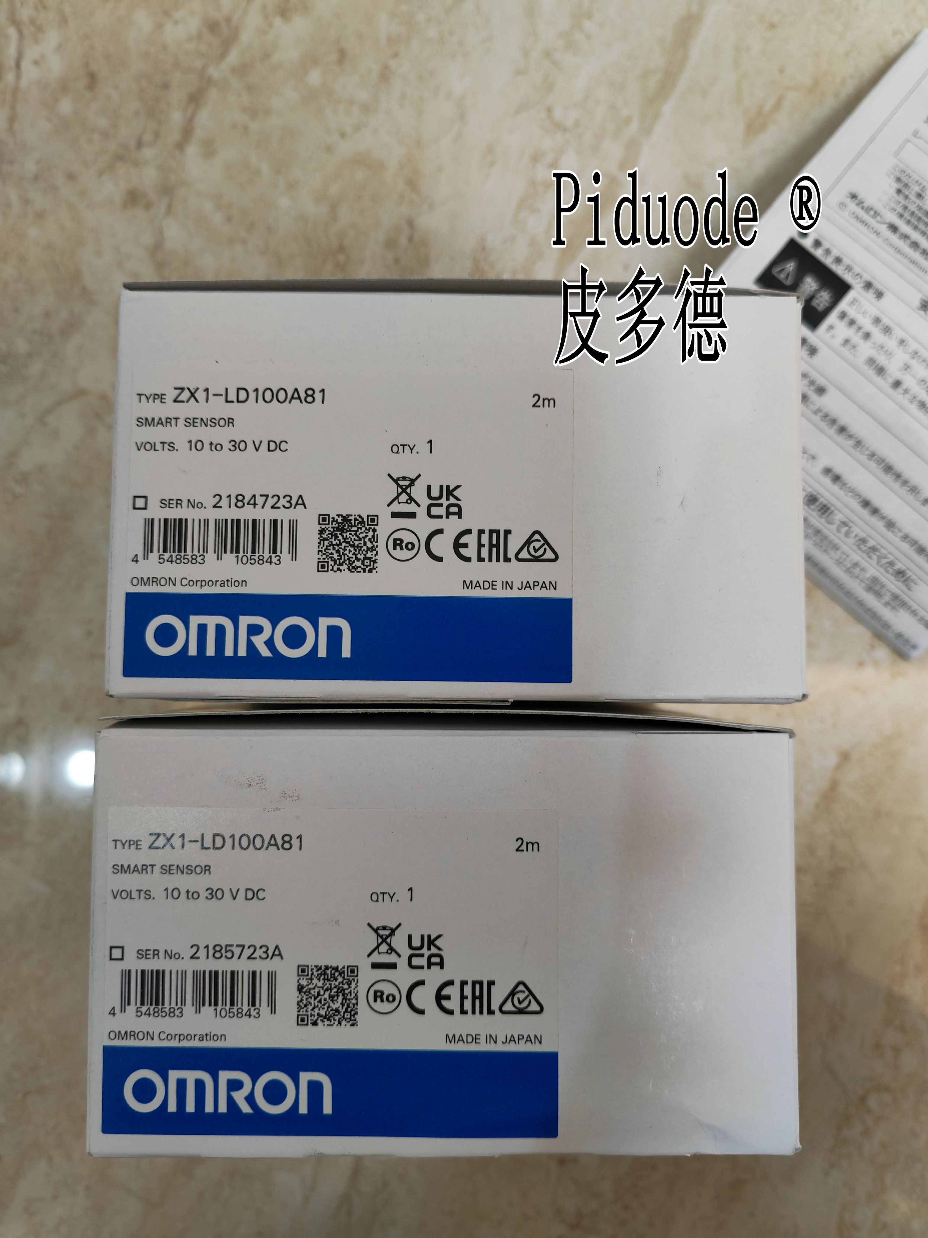 ORMON欧姆龙ZX1-LD100A81 2M 智能激光传感器全新原装正品现货